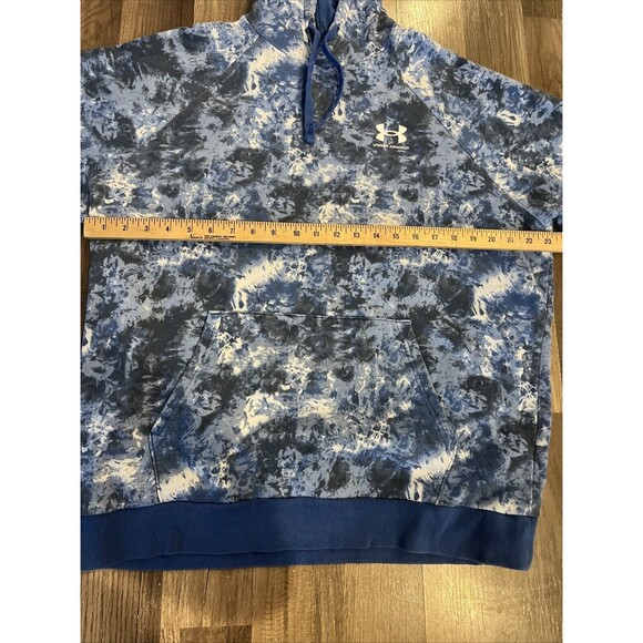 Under Armour Men’s Hoodie Pull Over Sweatshirt Blue Sz Large - Picture 3 of 6